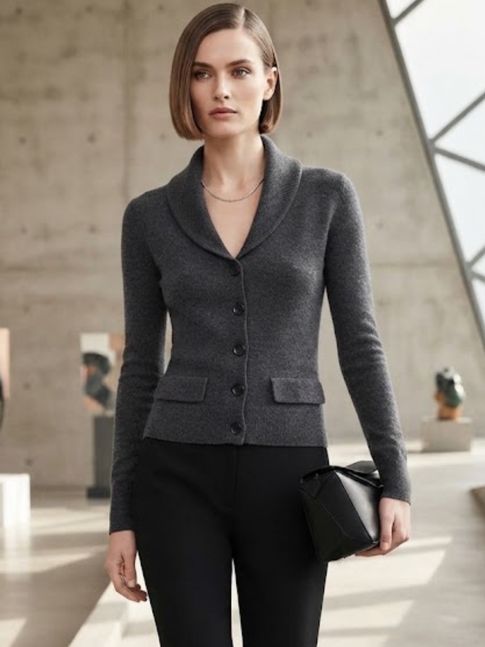 NWOT Ann Taylor Merino Wool Button Sweater Cardigan